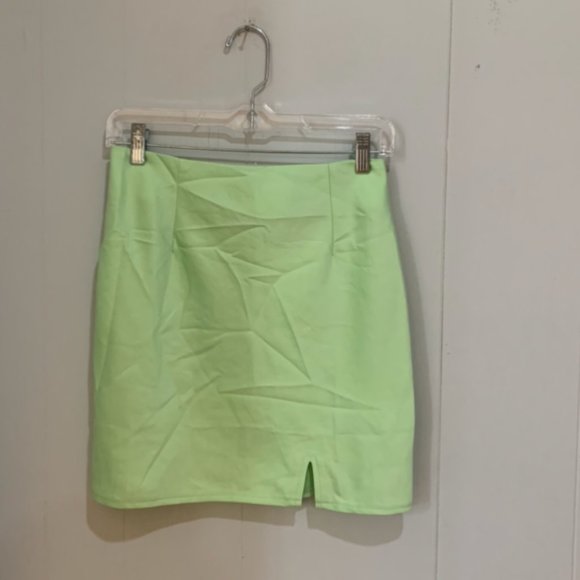 Princess Polly Silk Slit Skirt - Picture 1 of 2